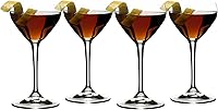 Riedel Nick & Nora Cocktail Glasses 4oz Set of 4 - Drink Specific Glassware for Martini, Manhattan, Old Fashioned