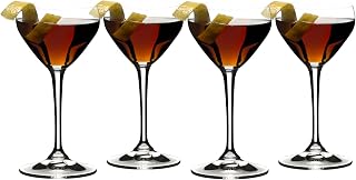 Riedel Nick & Nora Cocktail Glasses 4oz Set of 4 - Drink Specific Glassware for Martini, Manhattan, Old Fashioned