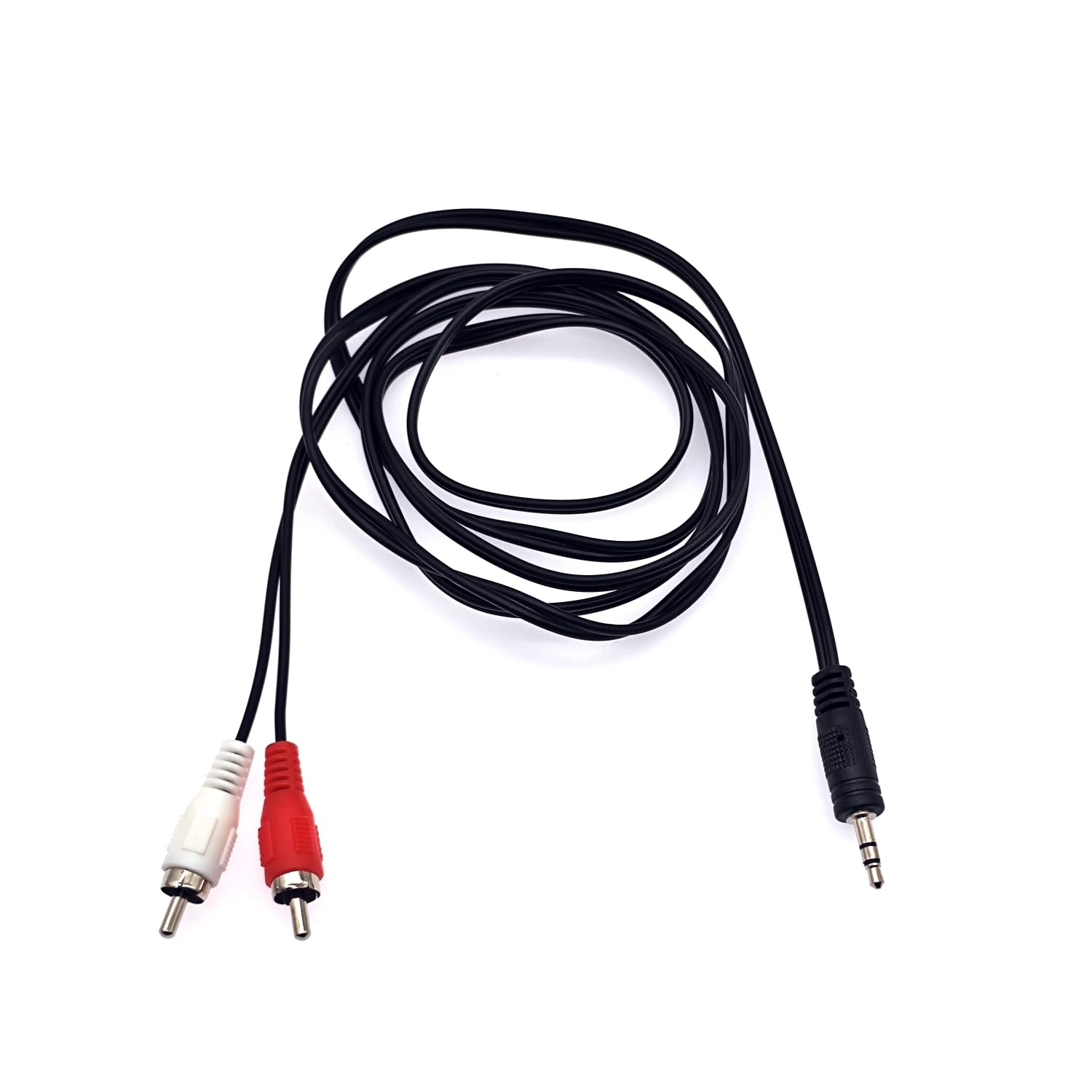JZK 1,5 M Câble auxiliaire RCA vers 3,5 mm, fil haut-parleur vers connecteur RCA rouge blanc, câble phono mâle vers prise audio 3,5, câble adaptateur prise casque vers phono, câble adaptateur Hifi
