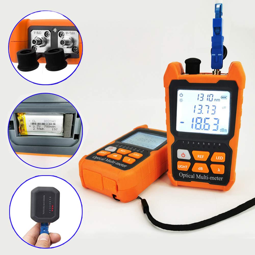 Buy JABOBE Optical Fiber Power Meter Fiber Tester with FC/SC/ST