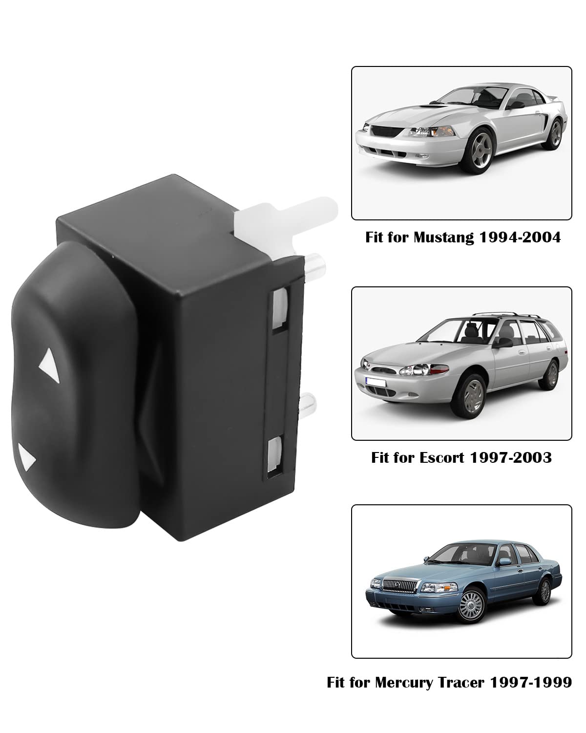 Interruttore Alzacristallo Elettrico Per Ford Mustang/Escort/Mercury Tracer