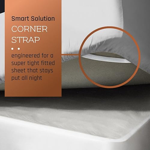 Miniatura 21 de Empyrean Bedding Sábanas de cama para King – Sábanas bajeras de 14 a 16 pulgadas – Sábana bajera de bolsillo profundo tamaño King – Sábana bajera 13