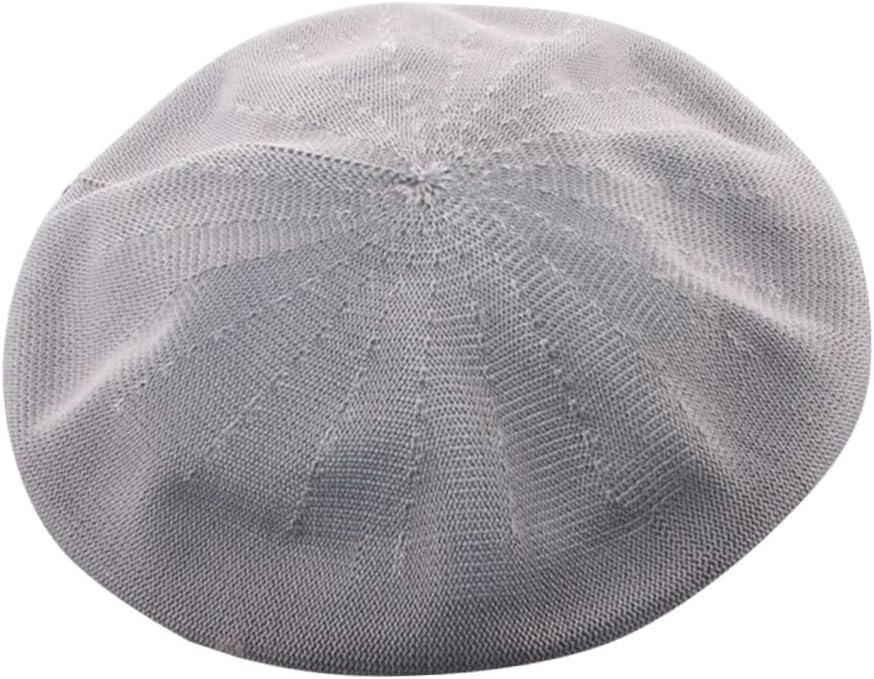 MAGICLULU Women’s Summer Grey Beret Sun Protection Hat Painter Cap Lightweight Breathable All-Match Fashion Sun Hat for Outdoor Use