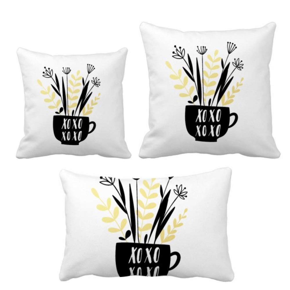 Housse de coussin XOXO vase de fleurs, une idée cadeau pour crémaillère