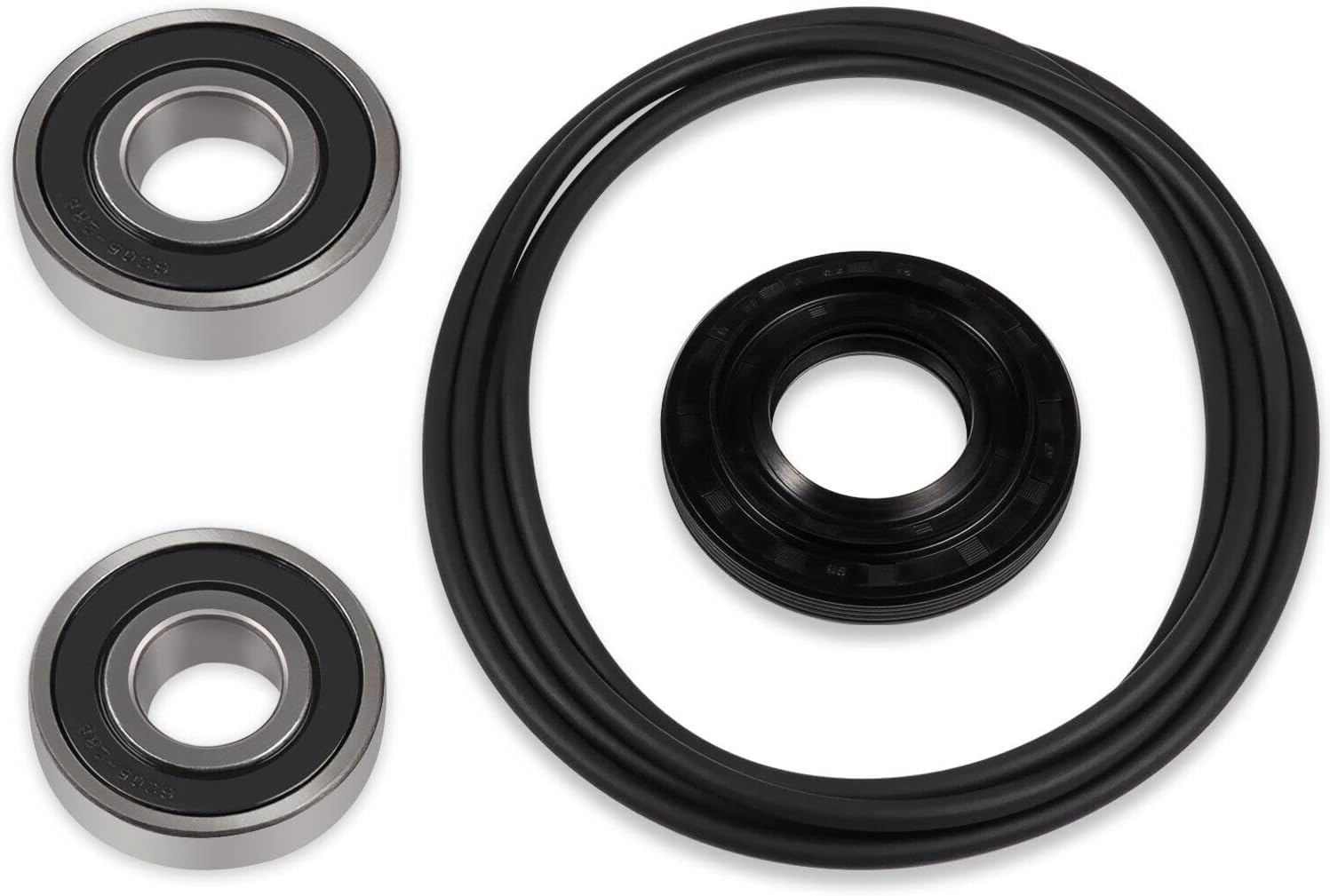 Front Load Washer Tub Ball Bearings Washing Machine Bearing Kit Suitable for LG Replacement Part CW2079CWN，WM0001HTM，WM0001HTMA，WM0532HW-Black