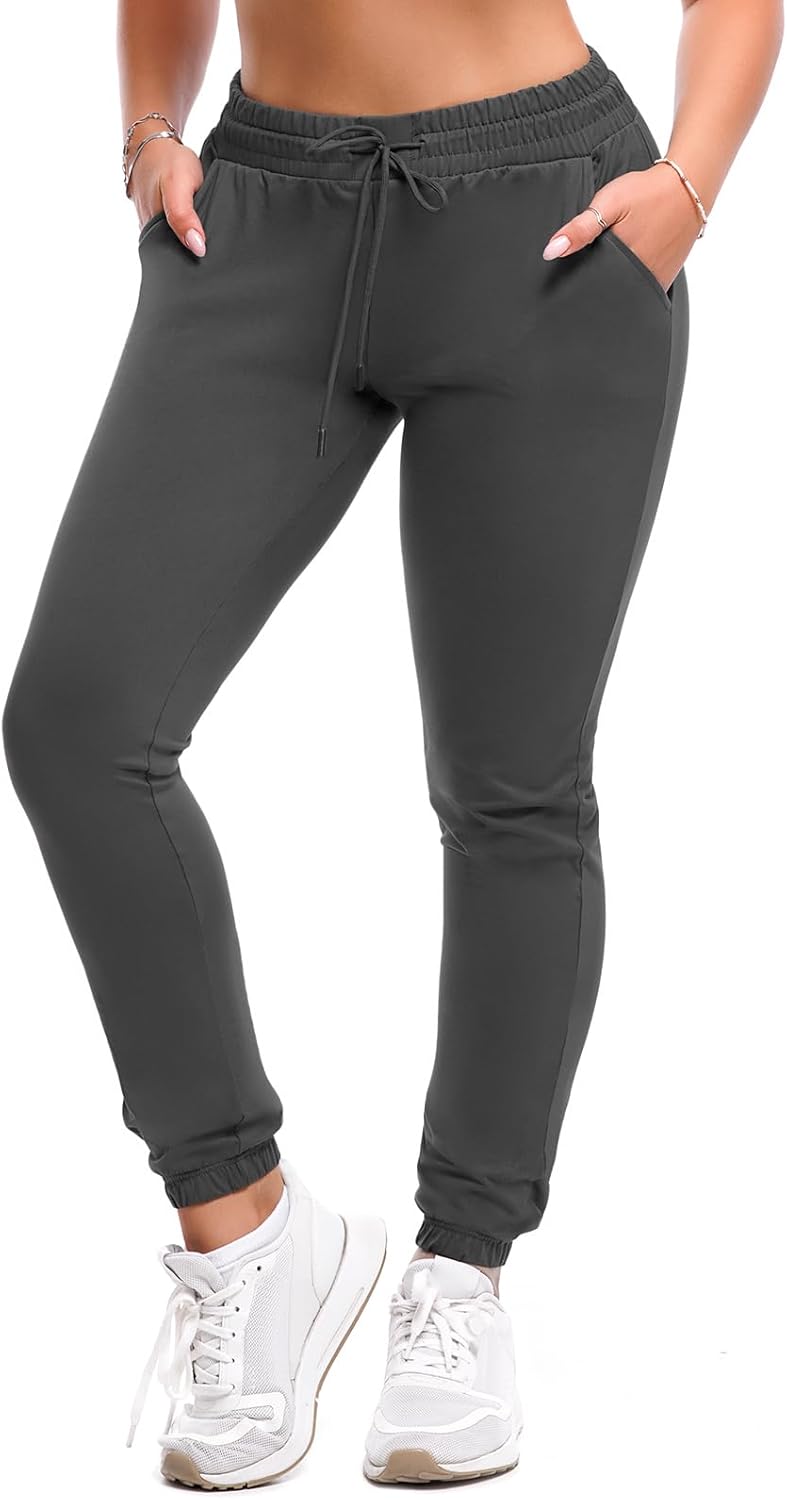 SINOPHANT Joggers for Women with Pockets Drawstring Sweatpants for Lounge Gym Yoga