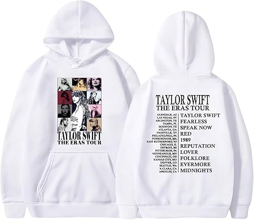 Taylor The Swift - Sudaderas con capucha para mujer, 1989 Taylors Merch, lindas camisetas sin botones, para adolescentes y niñas, trajes de concierto