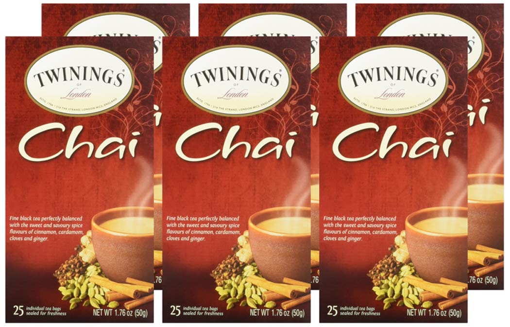 Twinings Chai, 25 Count (Pack of 6)