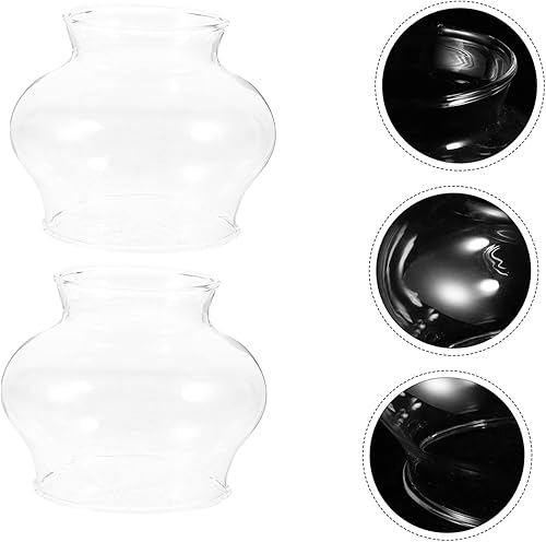 Miniatura 4 de DOITOOL 2 sets pequeña lámpara sombra aceite lámpara reemplazo queroseno luz sombra para huracán 2 unids*2
