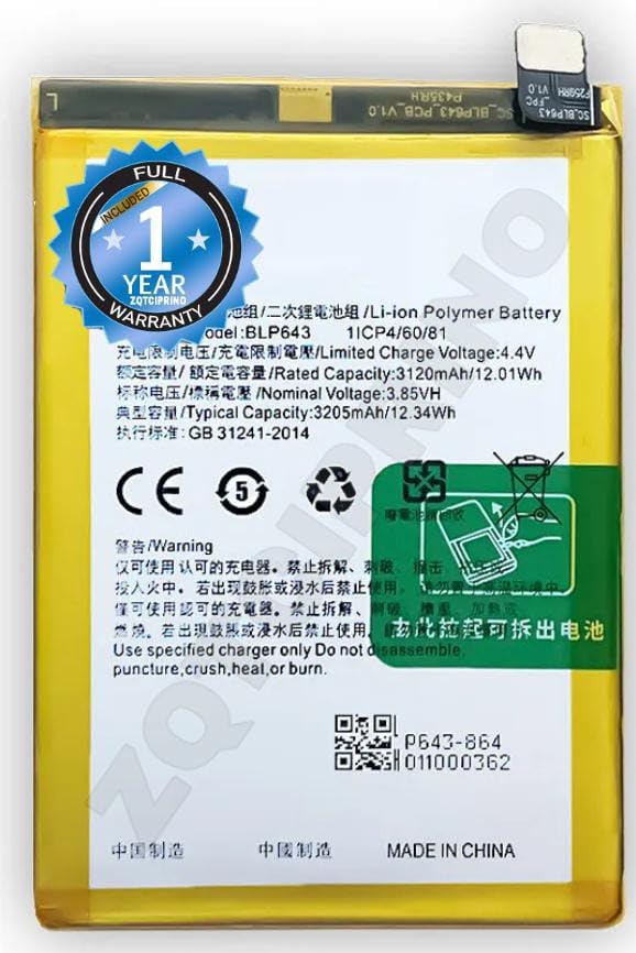 Image of Original BLP643 Battery for Oppo R11s Battery with 1 Year Warranty**** (N178)