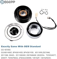 Vista 3 de ECCPP Embrague A/C 2004-2009 Compatible con Mazda 3 2.0L 2006-2010 Compatible con Mazda 5 2.3L Conjunto de embrague compresor A/C
