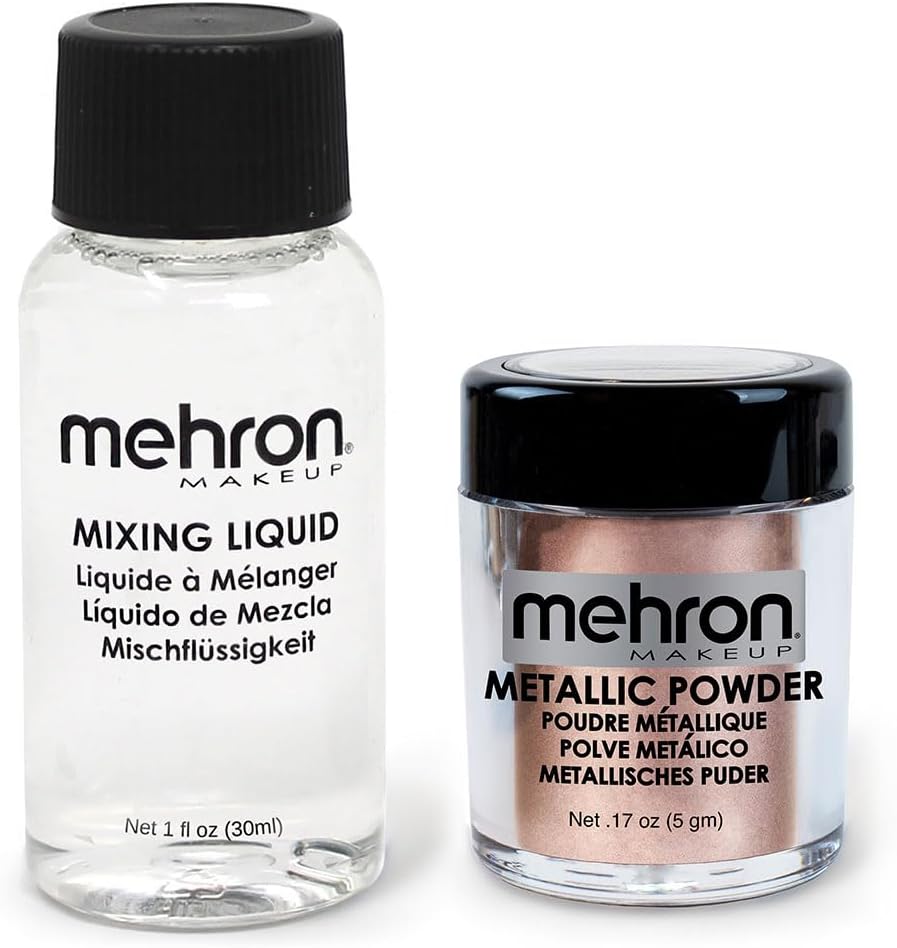 Mixing Liquid Kit Mehron Metallic Powder - Rose Gold