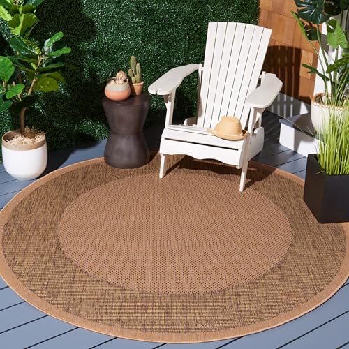 SAFAVIEH �􂦂郉�O �A�E�g�h�A ����R���N�V���� - 7�t�B�[�g25.4 cm ���E���h�A�i�`������&�S�[���h�A���������h�~&�ȒP�N���[�j���O�A�p�e�B�I�A����A�D���ɍœK(CY7987-39A5)