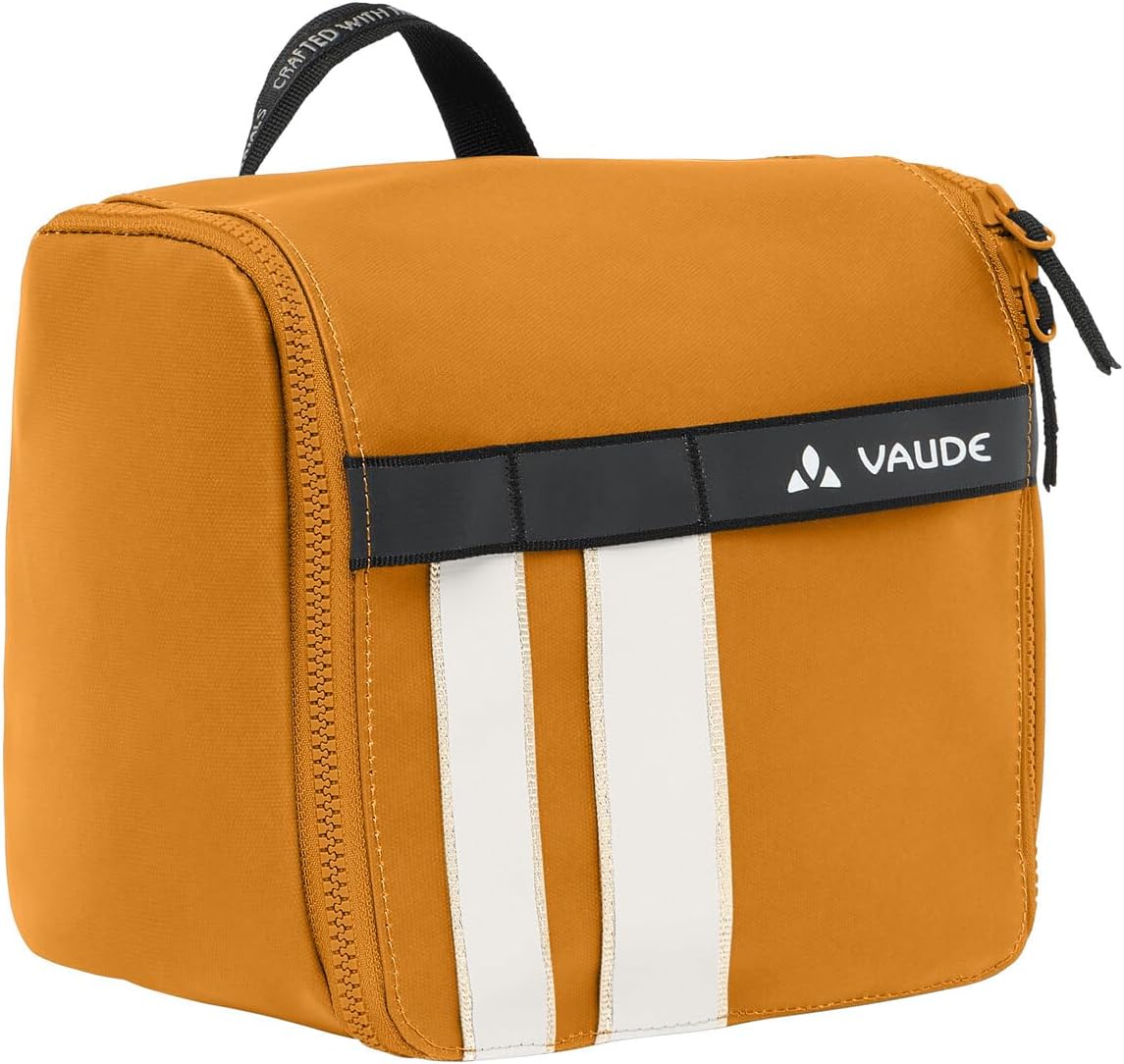 VAUDE Banaba Large Travel Toiletry Bag Hanging Toiletry Bag with Mirror, Toothbrush Holder & Organiser Compartments, PVC Free - Ideal for On the Go
