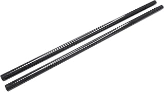 2 Pcs Carbon Fiber Tube Lightweight, Length 500mm OD×ID 25×21mm-30×27mm, 3K Plain Weave Light Surface,30mm×28mm×500mm