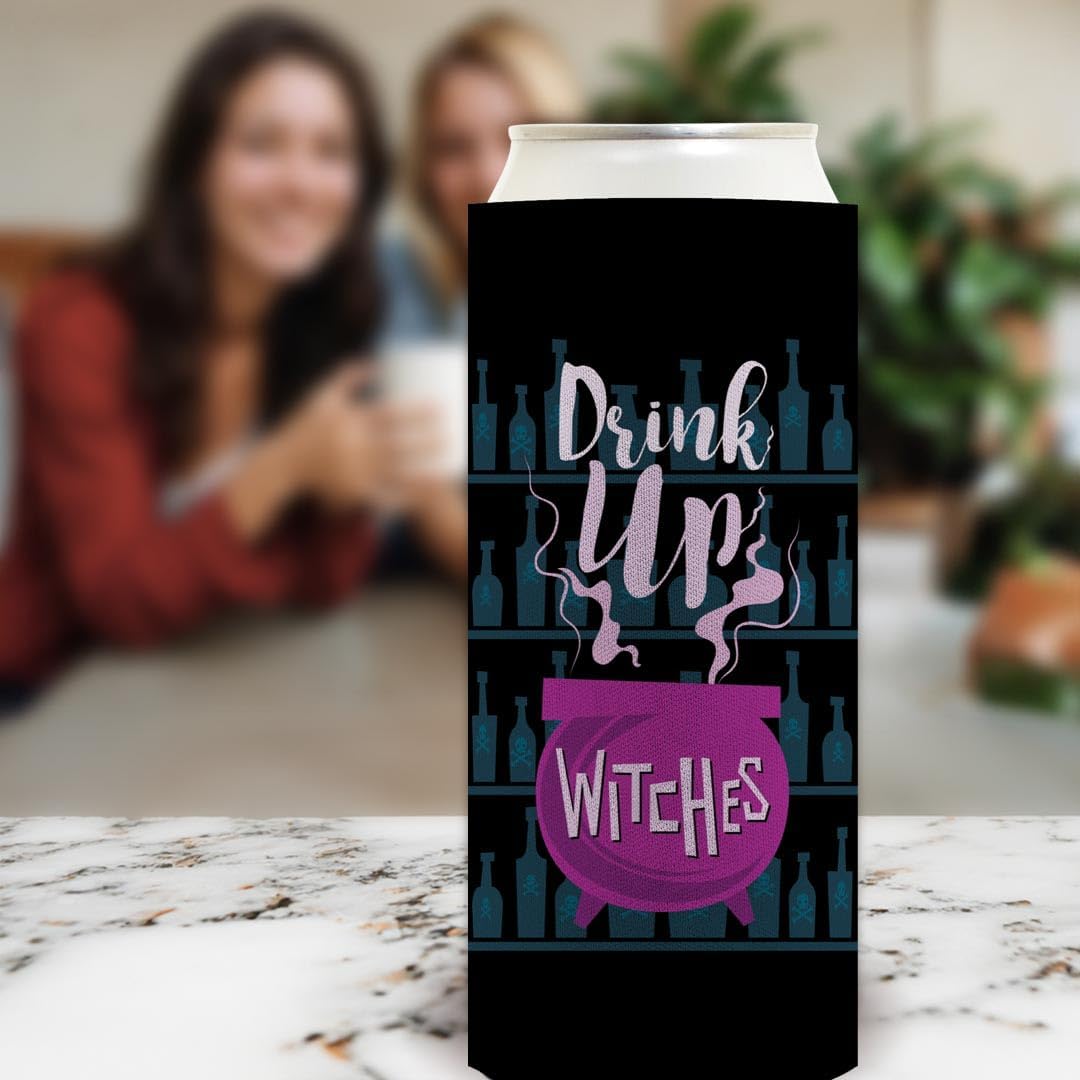 Halloween Party Favors Drink Up Witches Witch Related Gifts 12-Pack Ultra Slim Can Thermocoolers