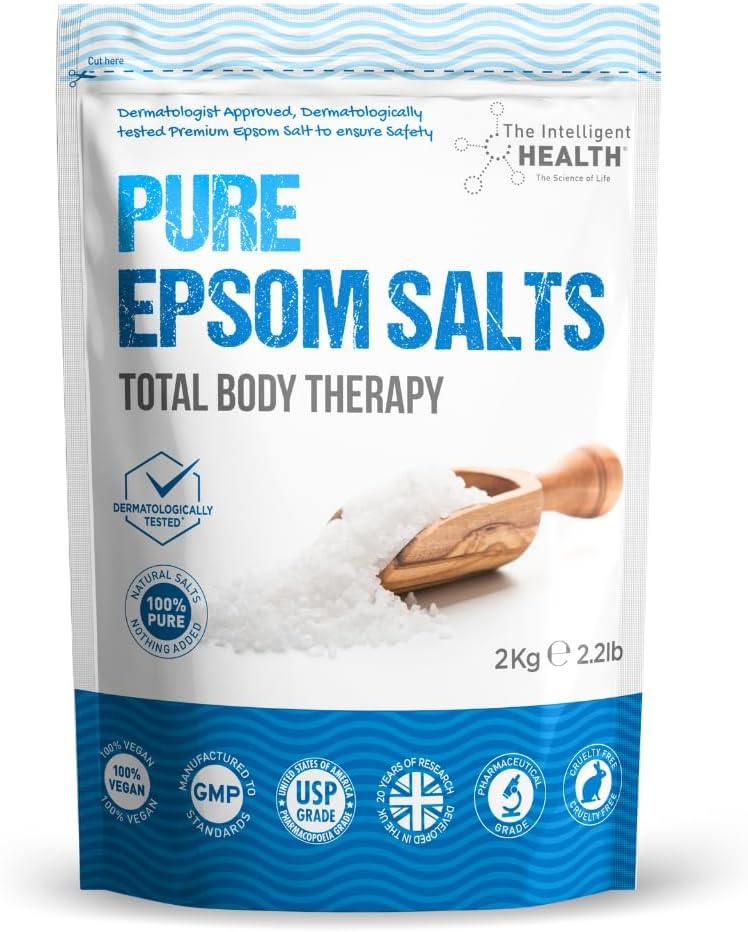 Pure Epsom Salts | Magnesium Sulphate Bath Salt (2kg Pack)