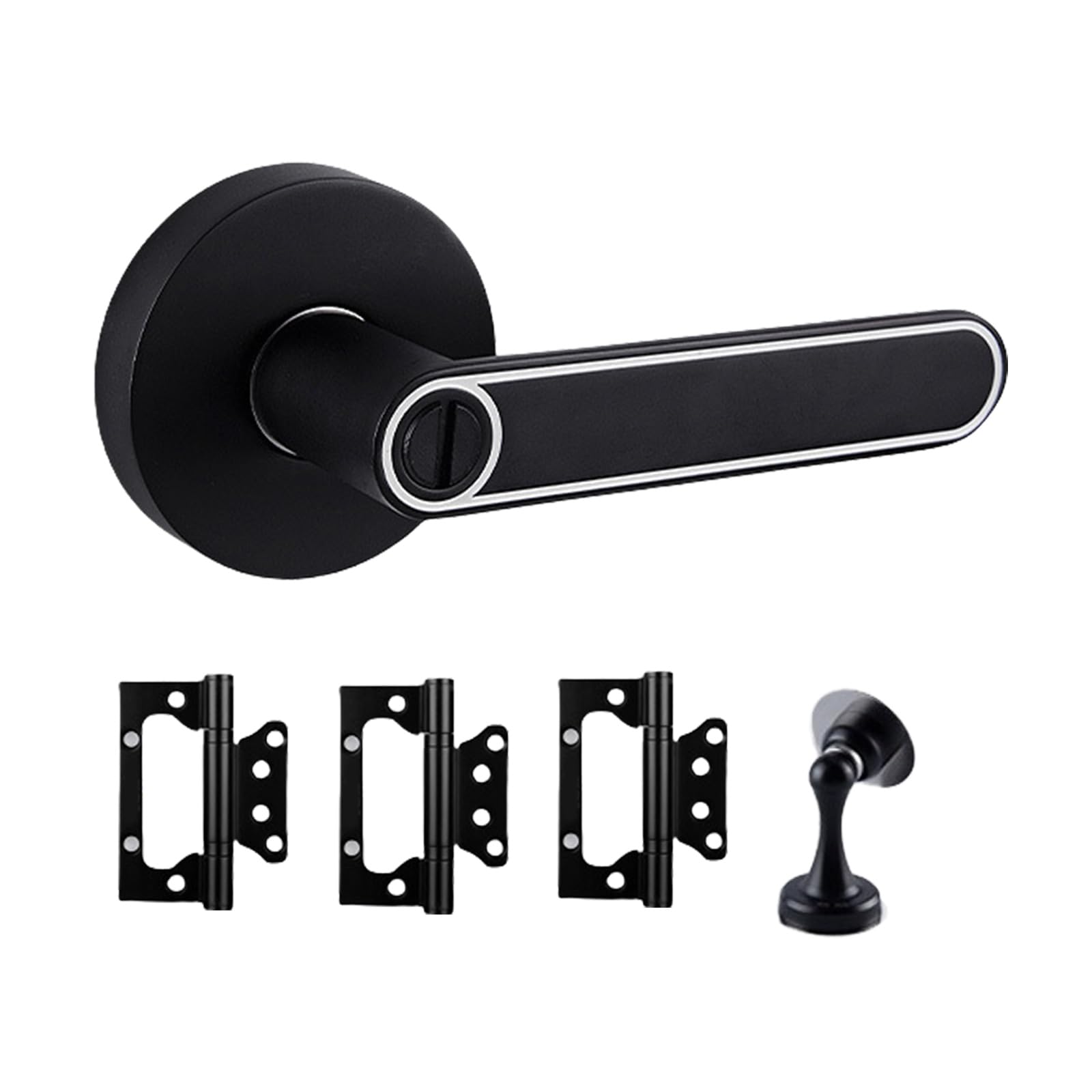 Kalttoy B Luminously Door Levers With Door Stoppers And Hinges Zincs Alloys Entry Hardware Easy Installation Hardware