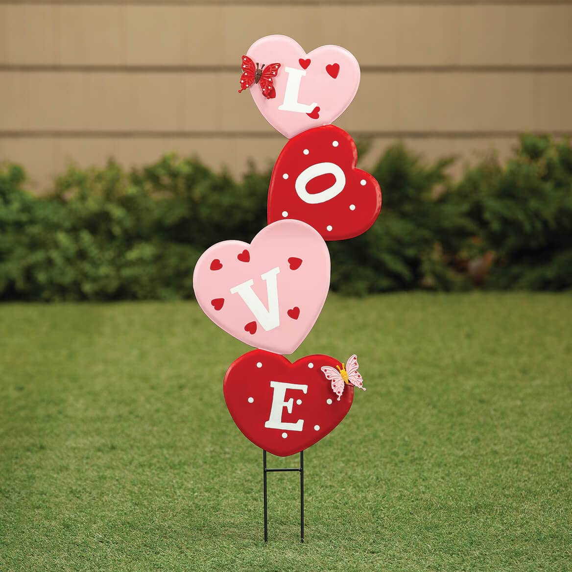 Metal Love Decorative Lawn Stake by Fox RiverTM Creations