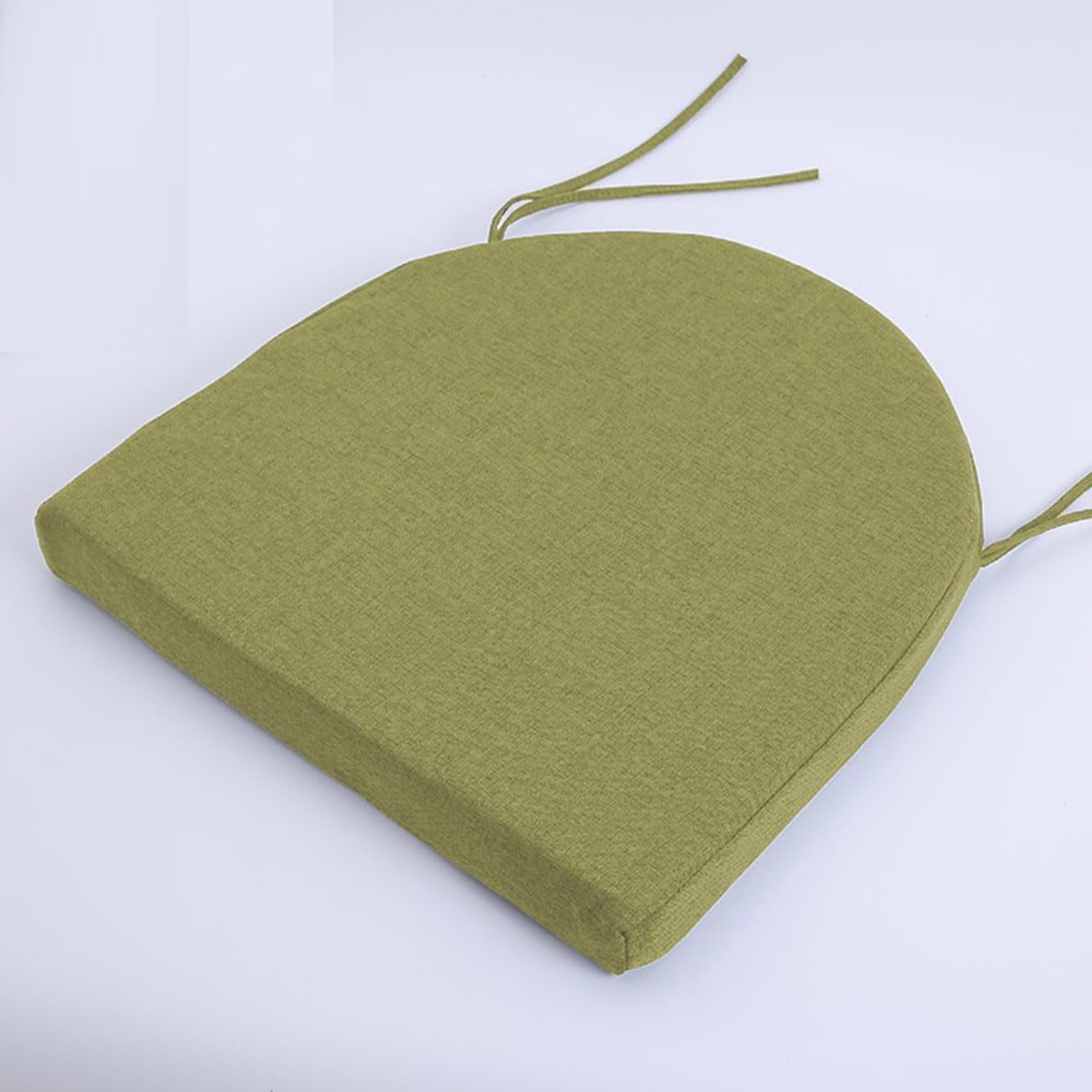 Rr tianshi U-Shaped Dining Seat Cushion Pads,Thicken 3/5/8cm Chair Seat Pads,Non-slip Chair Cushion Pad for Indoor Home Kitchen Patio (38X35X3CM,Green)