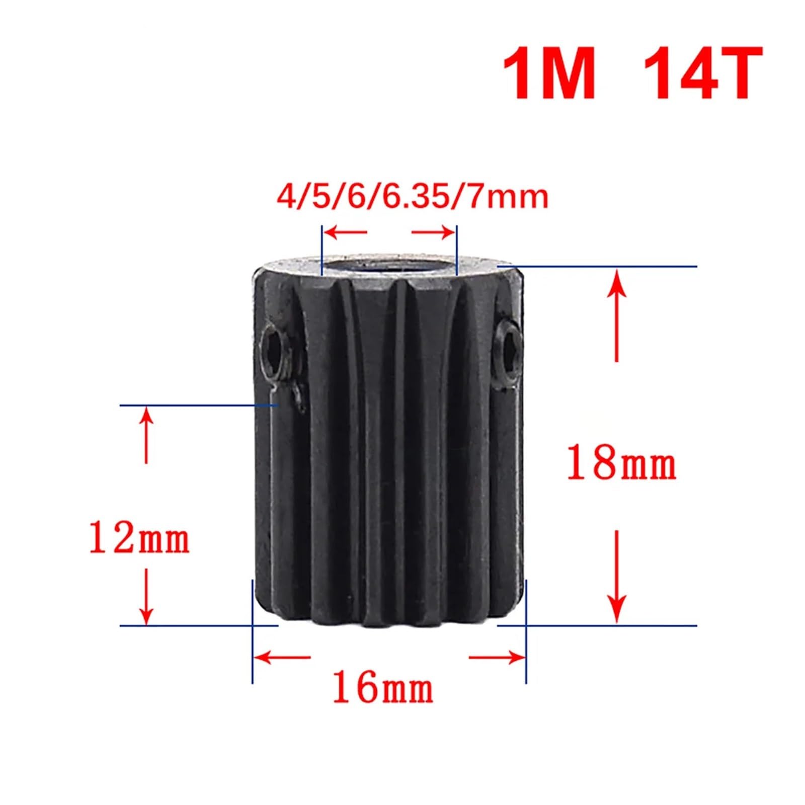 Bevel Gear Pinion Hardware Mechanical 2pcs 0.4m12T Bevel Gear Bevel Gear 0.4model 12teeth Hole1mm Transmission Copper
