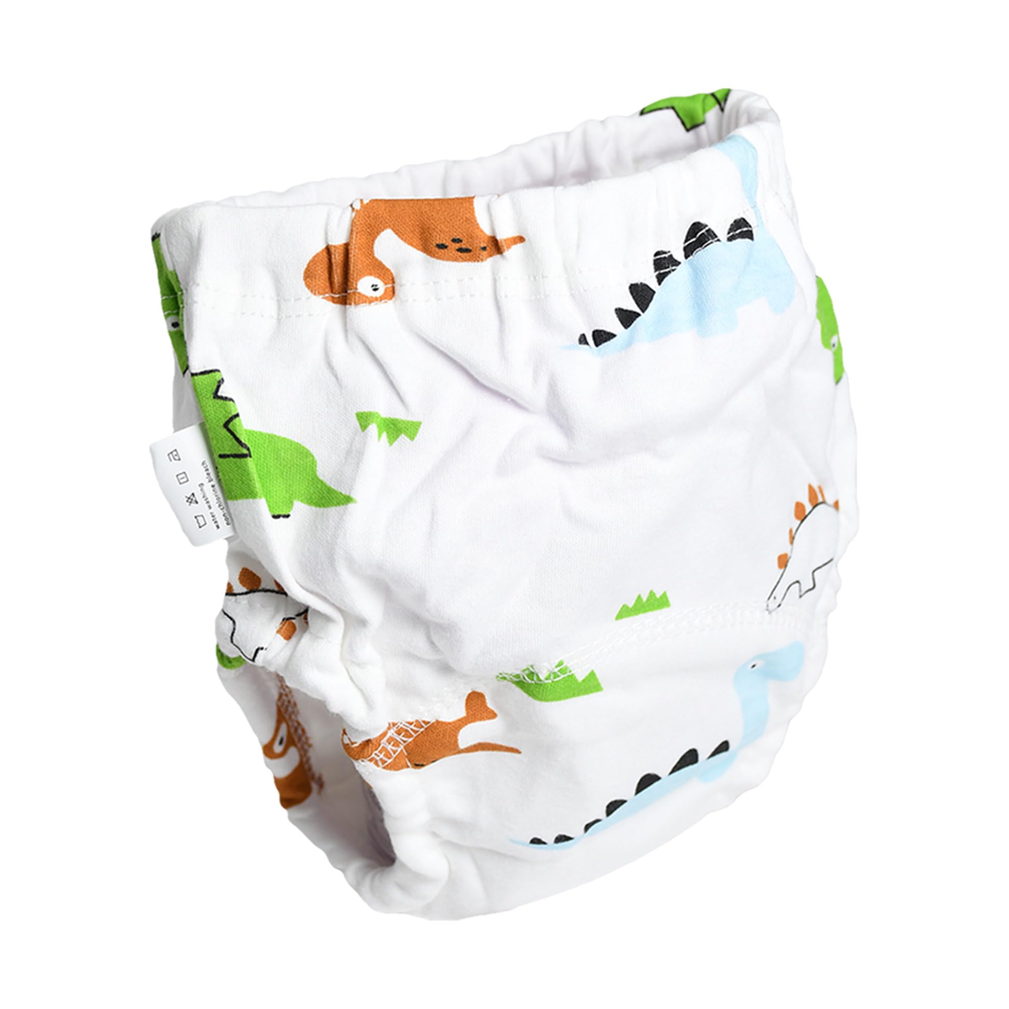 THE LITTLE LOOKERS Potty Training Pants for Babies I Reusable & Waterproof Pull up Underwear | Cloth Diaper for Babies for 6 Months - 12 Months - White - Dragon (Pack of 1)-image-24