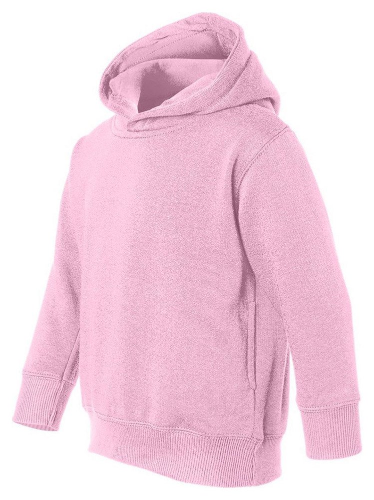 RABBIT SKINS Toddler Pockets Fleece Hooded Sweatshirt, Pink, 2T