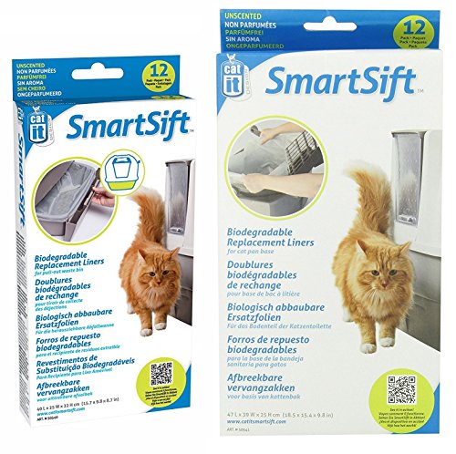 Airsift Katzentoilettenfilter-Ersatz Für Ca Jumbo/Regular/Smartsift, 12 Stück Mit Aktivkohle