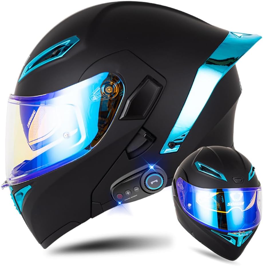 Bluetooth Modular Motorcycle Helmet with Tail DOTECE Nigeria Ubuy