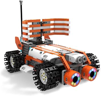 UBTECH JIMU Robot Astrobot Series: Cosmos Kit/App-Enabled Building and Coding STEM Learning Kit (387 Parts and Connectors), Orange
