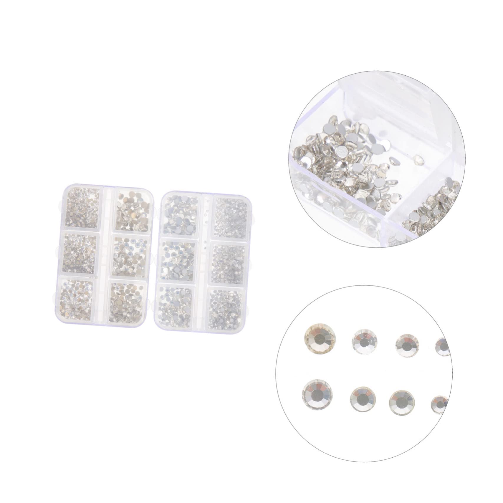 4 Set Decorazioni Per Unghie Con Accessori Per Nail Art Diy Per Unghie Naturali E Falsi Per Creazioni E Te 2 Scatole*4