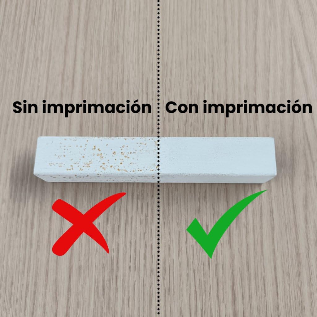 fischer - Imprimación Epoxi 3L + 1L, Base Agua, Interior y Exterior, Materiales Porosos y No porosos, Antióxido, Rendimiento 40m2 (4 Litros) Blanco