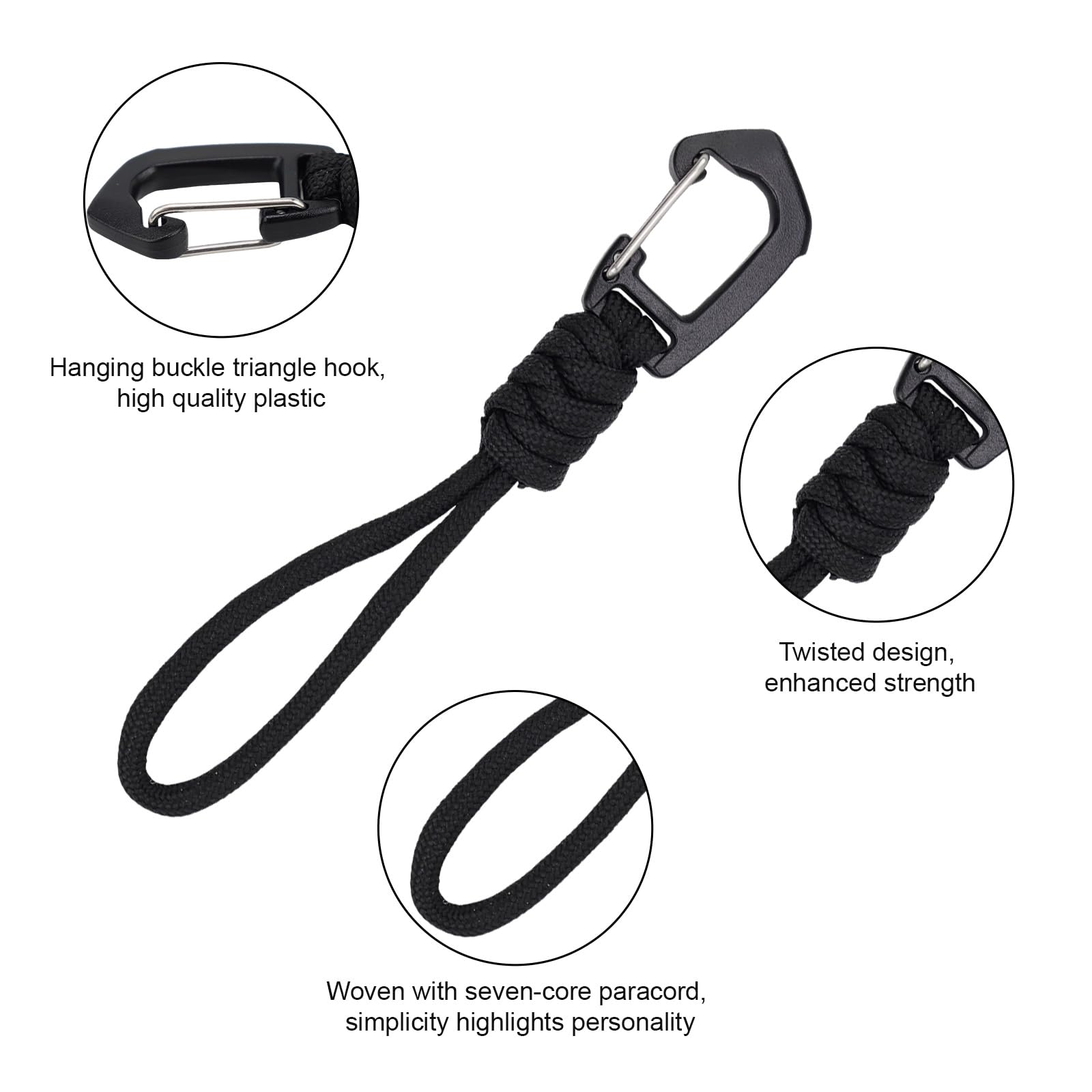 Portachiavi in ​​paracord ad alta resistenza, 10 stili, cordino per paracadute, portachiavi con fibbia girevole acquista in modo economico - spedizione gratuita, recensioni reali con foto