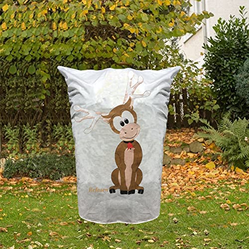 Refasen Plant Covers Freeze Protection,70”H X60”W 2.2Oz Frost Blankets For Outdoor Plants Frost Cloth With Zipper Drawstring-Protect Trees Shrubs From Cold Frost (1Pack,Deer) #TOP4