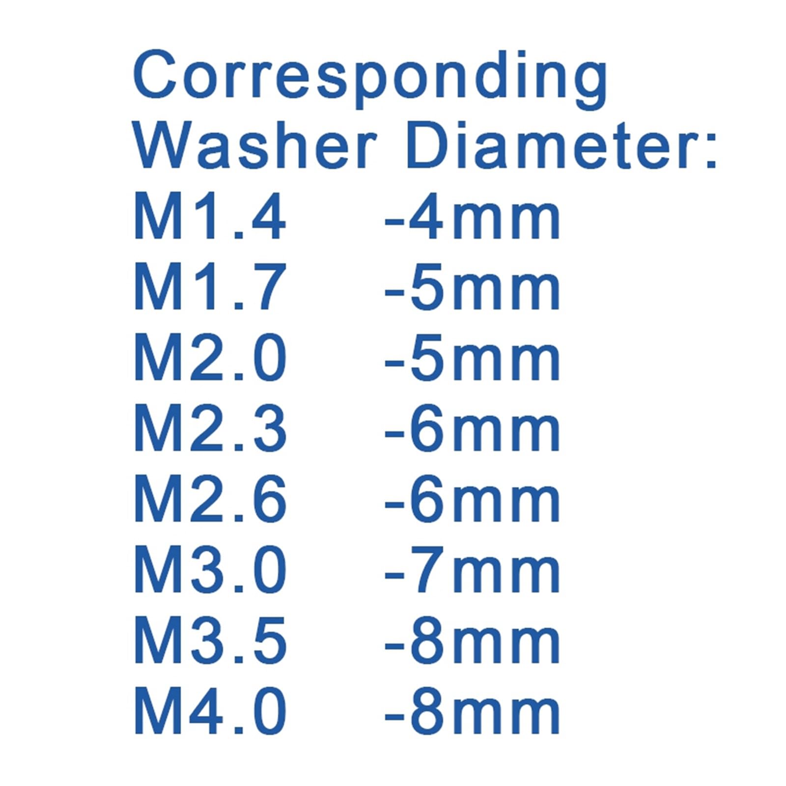 Vite autofilettante a testa tonda a croce da 100 pezzi con rondella - M1.7-M4 - Vite in acciaio al carbonio, M1.7, 4mm