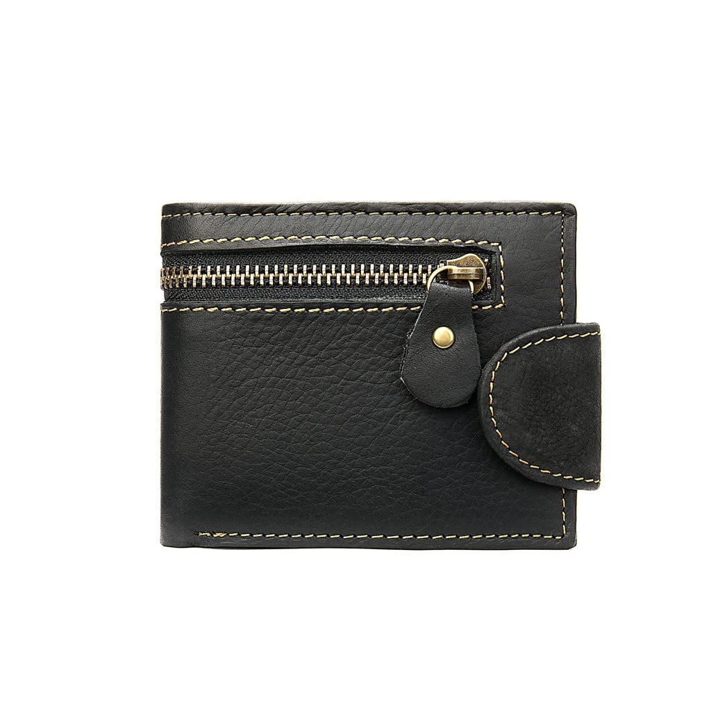 Porte-monnaie vintage car stitch : le cadeau clip carte court idéal pour homme