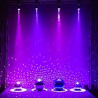 Vista 6 de 9w RGB Beam Lights para la luz de la bola del disco, Spotlight+Mirror Ball Lights Spot Light Stage