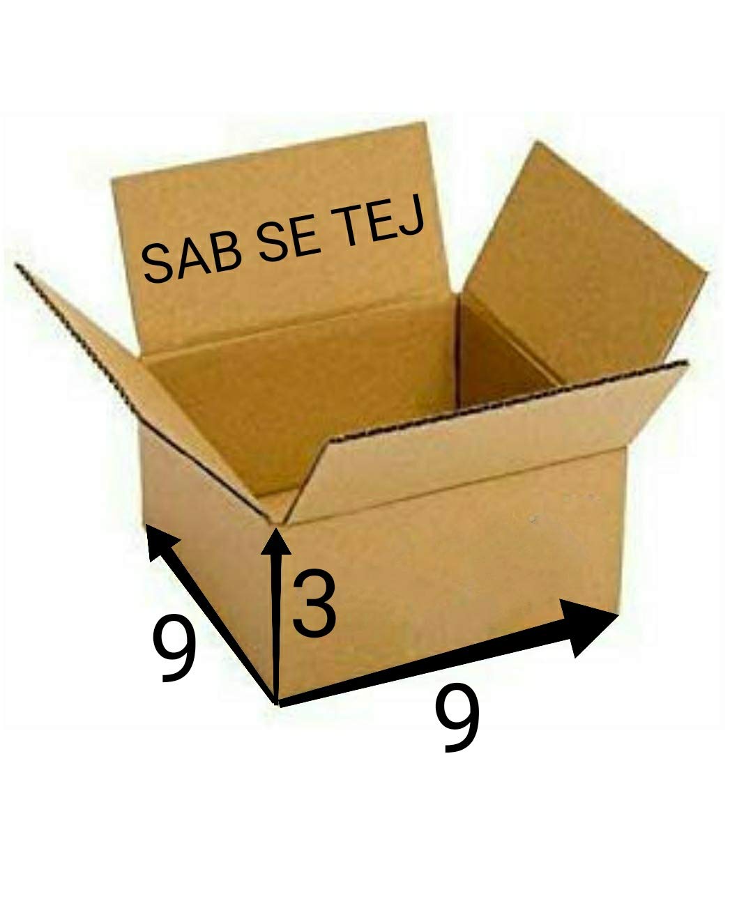 SAB SE TEJ 3 Ply Corrugated Orange Color Box/Shipping Boxes/Packaging Boxes (9x9x3 inch) (50) (B081ZDLNQT) Amazon Price History, Amazon Price Tracker