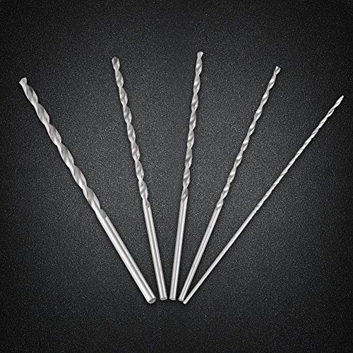 Brocas helicoidales extralargas, 150 mm de Longitud, 2-5 mm de diámetro, vástago HSS, Broca helicoidal de extensión para Aluminio, Madera, plásticos