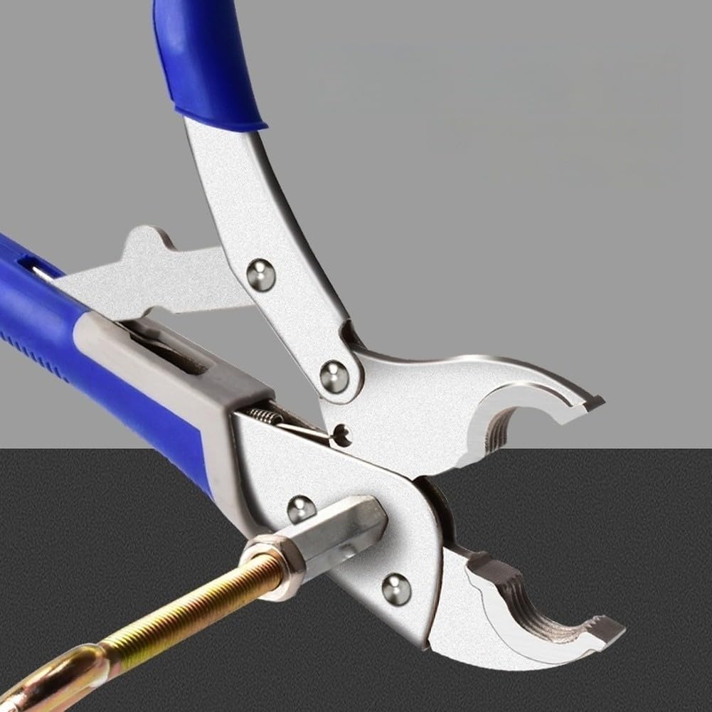 25,4 cm Karbonstahl-Wasserabscheider-Entfernungszange für Fußbodenheizungsrohr mit verstellbarer Backe und rutschfestem Gummigriff für 10,2 cm Rohre, blaues Finish, DIY-Werkzeug-Set (D)