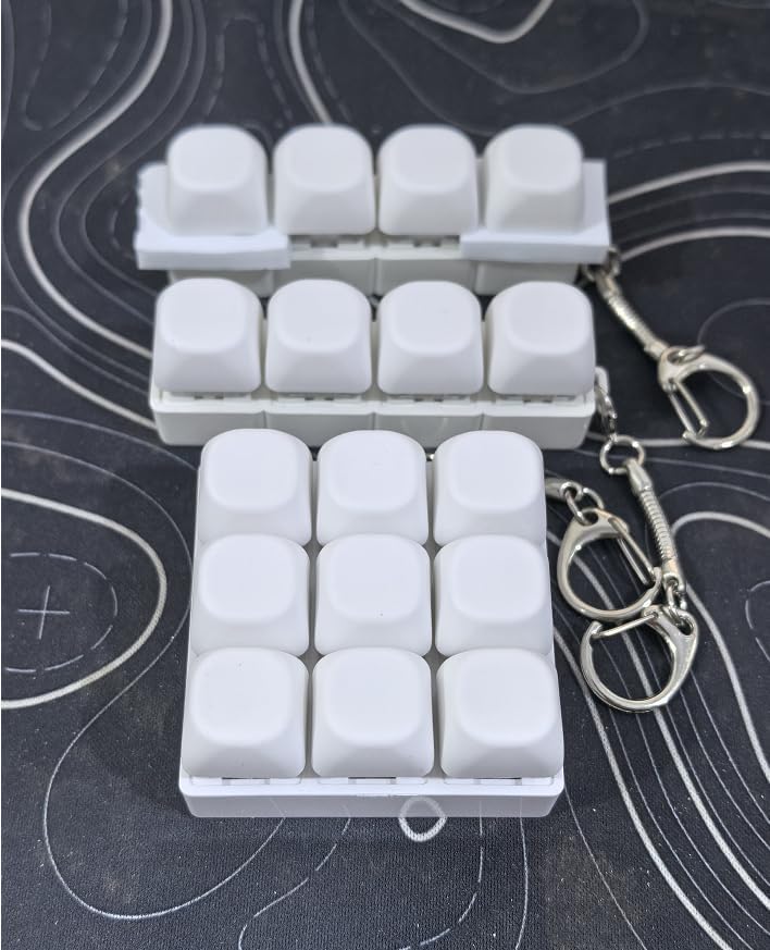 3 Pack Keyboard Fidget Toy, Cute Fidget Clicker Toys, White