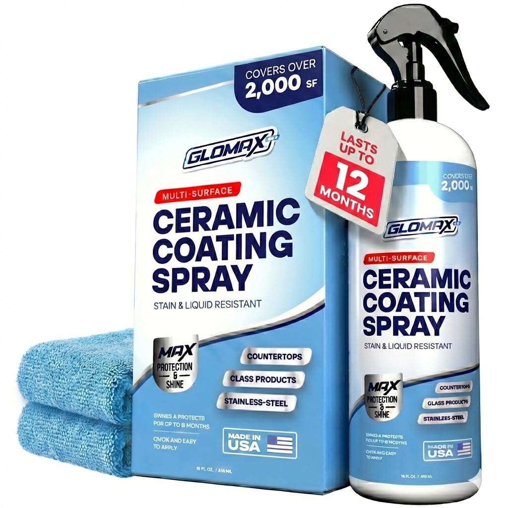 Glomax Home Ceramic Coating Spray Kit 16 oz