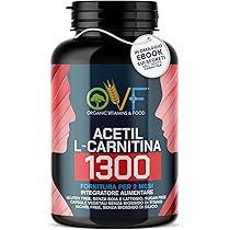 OVF – Acetil L-CARNITINA 1300mg 120cps (2 mesi di fornitura) – La Carnitina Potenzia la Produzione di Energia e favorisce il Metabolismo dei Grassi – Senza Biossido di Silicio – Made in Italy