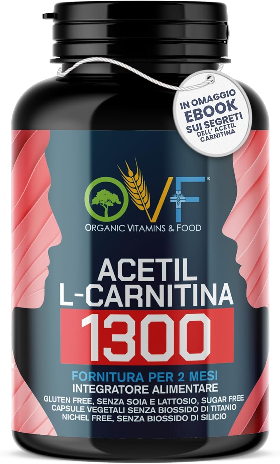 OVF - Acetil L-CARNITINA 1300mg 120cps (2 mesi di fornitura)