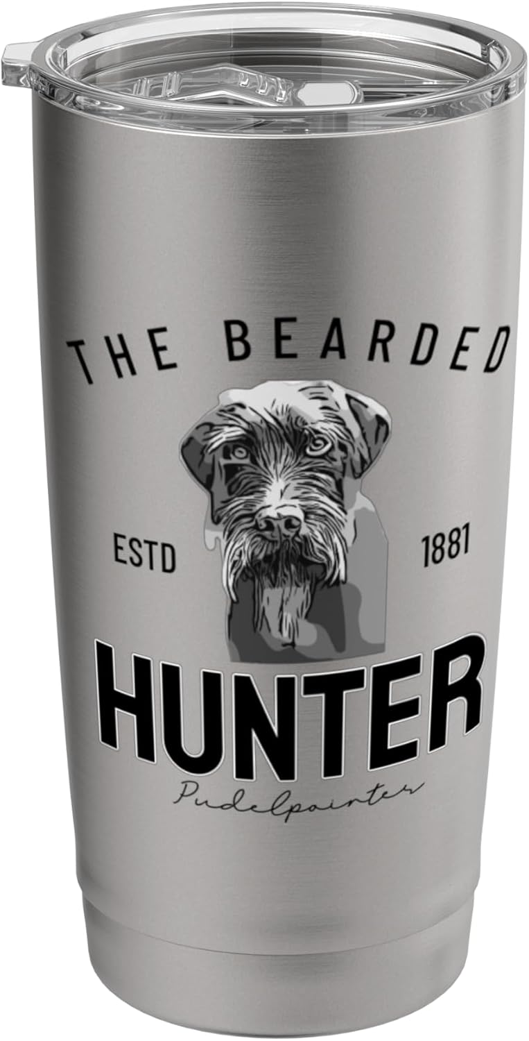 Bearded Hunter Pudelpointer Stainless Steel Insulated Tumbler