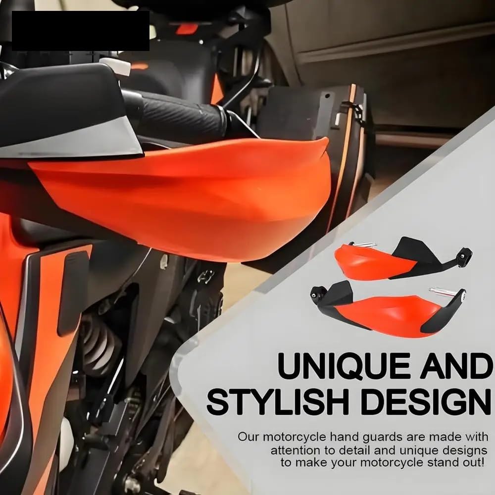 osłona dłoni motocykla Pasuje do jelca uniwersalny akcesoriów motocyklowych Duke 390 22 MM osłona dłoni osłony uchwytów(Orange)