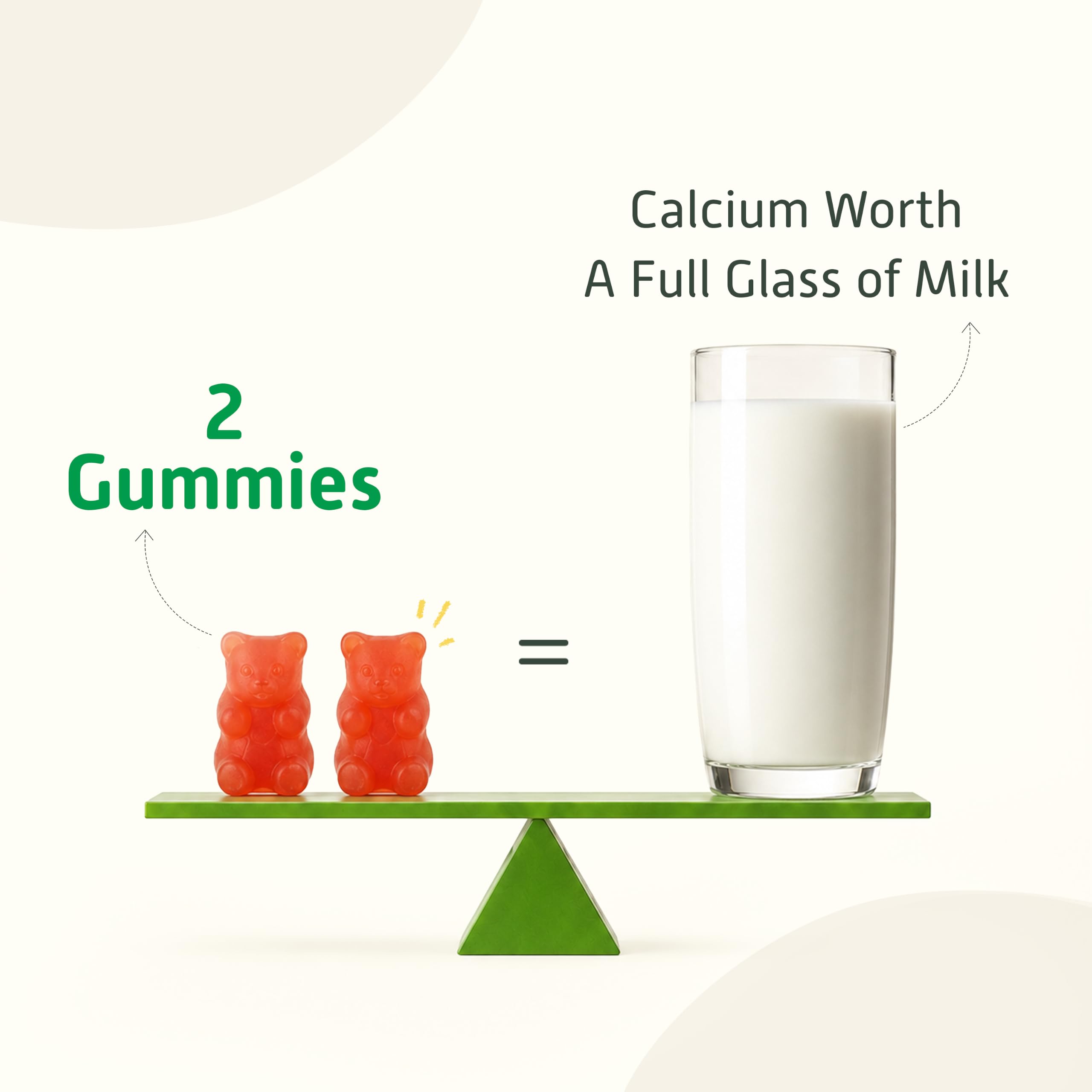 Little Joys Calcium & Vitamin D Gummies for Kids (4+ years) With No Sugar Added | For Stronger Bones, Joints, Teeth & Immunity | Strawberry Flavour | 30 Gummies 2