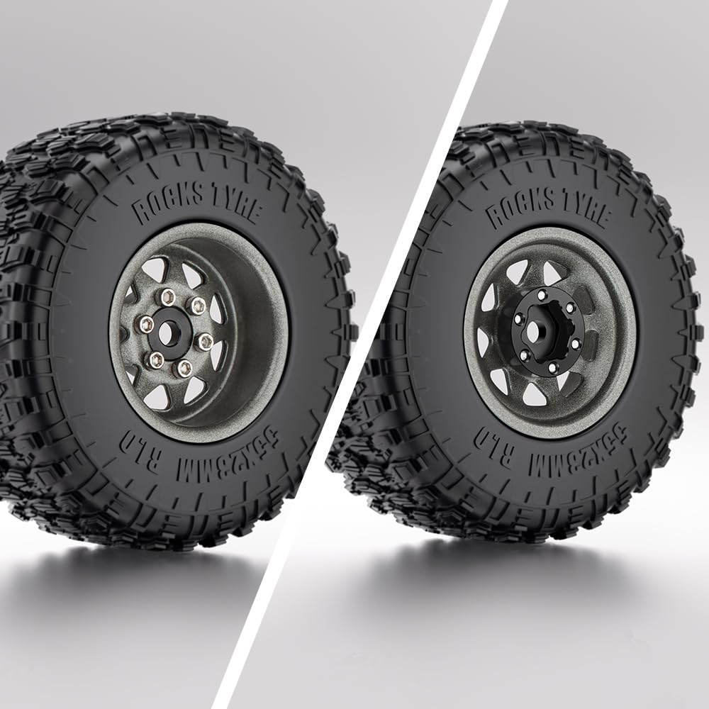 Traxxas TRA8165 Wheels, 1.9', Chrome (2)/ Center caps (2)/ Decal Sheet (Requires #8255A Extended stub axle)