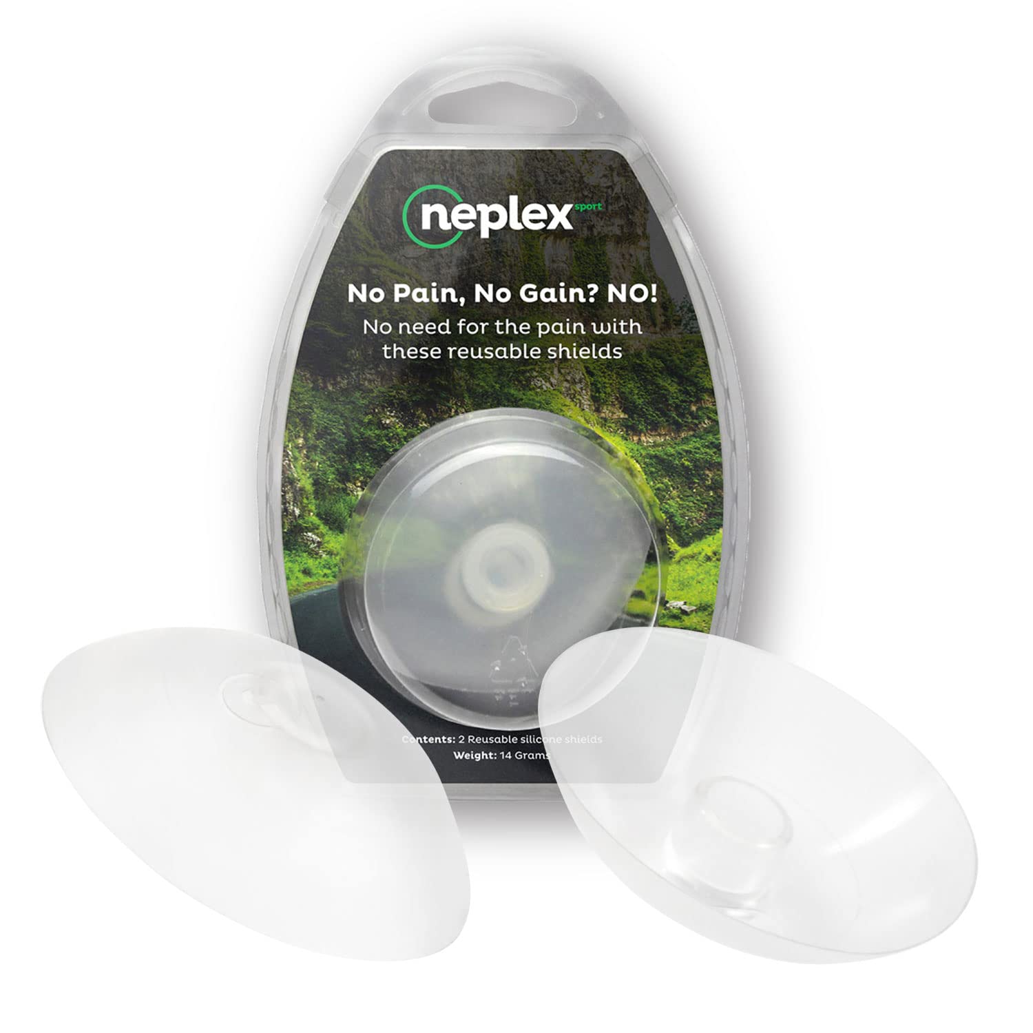 Cache-tétons de cyclisme anti-irritation Ride en silicone transparent