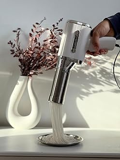 Electric Idiyappam, String Hoppers, Noodle, Murukku, Farsan Sev, Pasta Maker (White, Plug Type G)